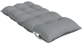 2 db szürke oxford szövet háttámlás székpárna