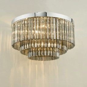 Dar Lighting glamour modern mennyezeti lámpa logan csiszolt króm darlog5410