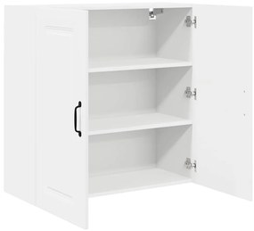 Fali konyhaszekrény polcokkal Fehér 80 x 31 x 80 cm Faanyag