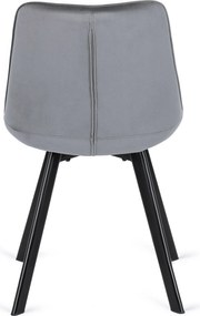Szék szürke színben, bársony kárpittal. RICK
