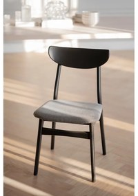 Fekete étkezőszék szett 2 db-os Rodham - Rowico