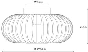 Lucide 78174/40/33 - Mennyezeti lámpa MANUELA 1xE27/60W/230V átm. 39,5 cm zöld