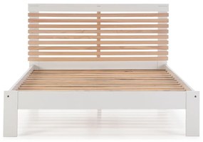 Fehér franciaágy ágyráccsal 140x190 cm Vectra – Marckeric