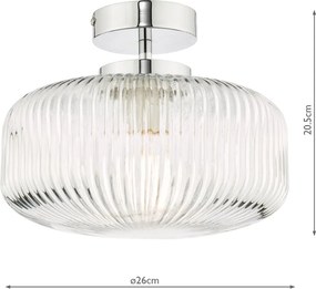 Dar Lighting modern mennyezeti lámpa riva króm darriv5208