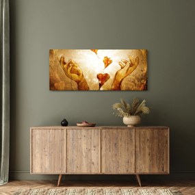 Kép - Szeretettel teli kezek festménye (120x50 cm)