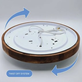 Brilagi - LED mennyezeti lámpa CARVALHO SLIM 3xE27/60W/230V cseresznye 47 cm