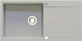 RIVA XL 1B 1D 1000x500 gránit mosogató LIGHT BEIGE GRANMASTER