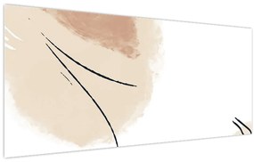 Kép - Fehér absztrakció (120x50 cm)
