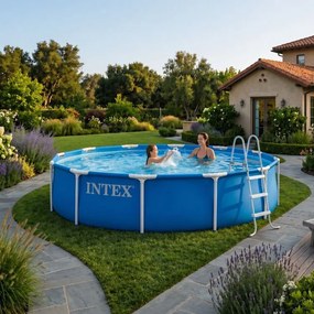 INTEX 28210ND – kör alakú vázas kerti medence 366 x 76 cm