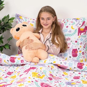 4Home Gyermek pamut ágynemű Playful Paws, 140 x 200 cm, 70 x 90 cm