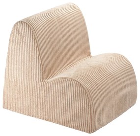 Világosbarna kordbársony gyerek fotel Cloud – Wigiwama