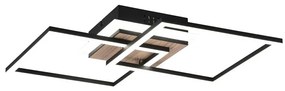 Fekete-barna LED szabályozható mennyezeti lámpa 28x57 cm Giro – Trio