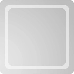 vidaXL LED-es fürdőszobatükör 60x60 cm