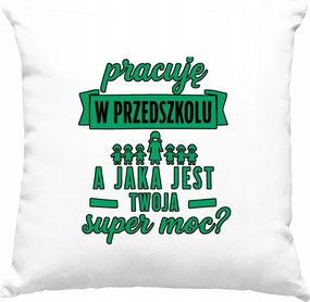 Óvónéni Szupererő Párna Fehér