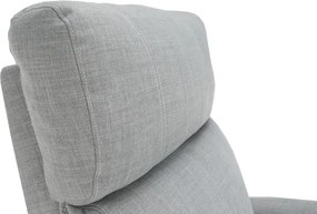 Állítható fotel, szürke szövet, FOREST