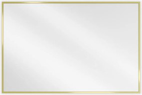 Mexen Loft téglalap alakú fürdőszobai tükör 90 x 60 cm, arany keret - 9852-090-060-000-50