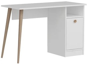 Munkaasztal CANNAS 110x74 cm fehér/barna