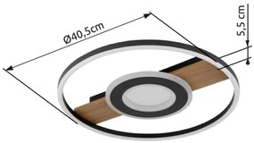 Globo 67323-24 - LED Mennyezeti lámpa PIKARA LED/24W/230V