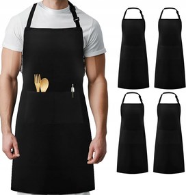 Konyhai Kötény Vendéglátóipari Védőkötény Konyhai Zsebbel Fekete