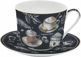 Nagy Porcelán Reggeliző Csésze Barista 0,4 l-es kávéhoz