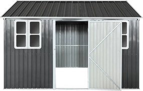 Fém kerti szerszámtároló ház, antracit, 3,6x3,1x2,5 m, GABKO