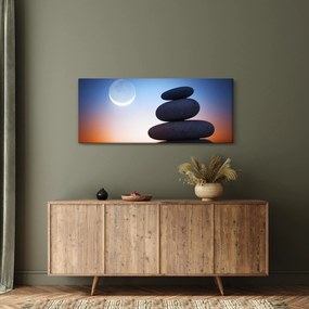 Egymásra halmozott kövek képe (120x50 cm)