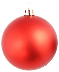 100 darabos piros karácsonyi gömb készlet 3/4/6 cm
