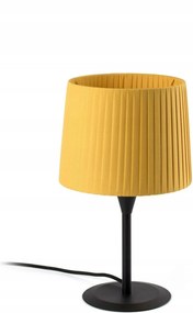 Faro Samba asztali lámpa fekete/sárga mini, E27, dizájn, 36 cm
