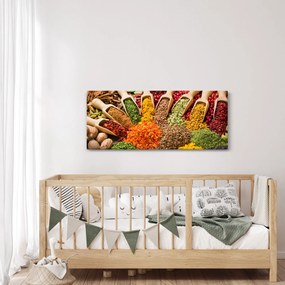 Kép - Fűszerek a világ minden tájáról (120x50 cm)