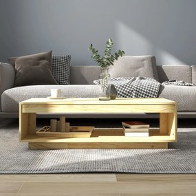 Tömör fenyőfa dohányzóasztal 110 x 50 x 33,5 cm