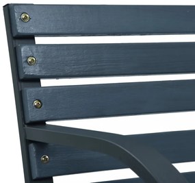 Szürke kerti fapad 120 cm