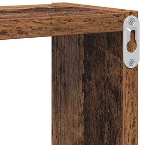 Fal Cube polcokkal Egyéb Régi fa 96 x 12 x 64 cm Faanyag