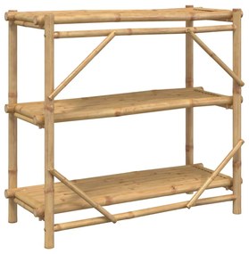 vidaXL 3 szintes bambusz polc 100 x 40 x 90 cm