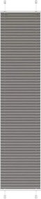 vidaXL pliszírozott redőny antracit 50x200 cm szövetszélesség 49,4 cm