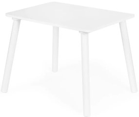 Fa gyerekasztal 2 székkel fehér