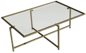 Kávésasztal NAP 35x94 cm arany/átlátszó