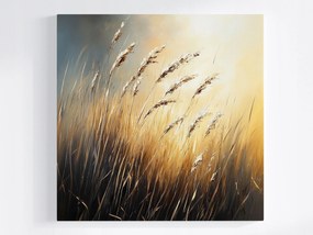 Poszter Természet Fű Gabona Kalász Mező Rét Sztyepp Szél 80x80