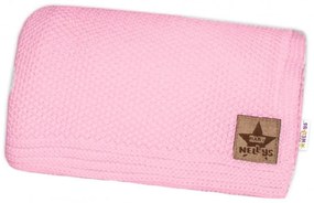 Baby Nellys Luxus pamut takaró, takaró BASIC, 80x90cm - rózsaszín