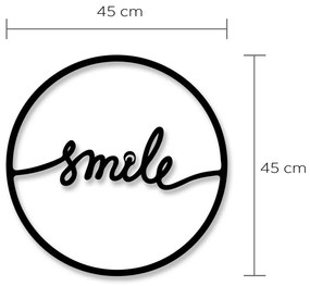Smile fém fali dekoráció, ⌀ 40 cm