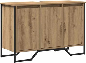 vidaXL Mosdókagyló Szekrény Artisan tölgy 91 x 35 x 60 cm Faanyag