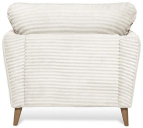 Fehér kordbársony fotel Paris – Scandic