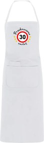 Konyhai kötény hímzéssel ajándék 30. születésnapra Hímzés 30db