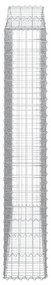 4 db íves horganyzott vas gabion kosár 200x30x180/200 cm