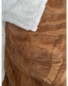 Luxus mikroplüss sherpa pléd NESTIVE bézs Méret: 150 x 200 cm