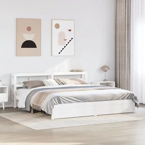 fehér ágykeret fejtámlával matrac nélkül 200x200 cm