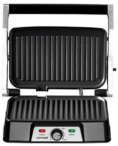 Concept ge2005 - Kontakt grill 1500W/230V rozsdamentes/fekete