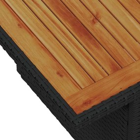Kert étkező szett 5 pcs Fekete és Barna 100 x 55 x 73 cm