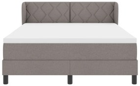 Boxspring ágy matraccal Taupe 140x200 cm Szövet