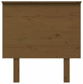 mézbarna tömör fenyőfa ágyfejtámla 79x6x82,5 cm