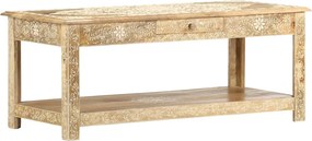 vidaXL kézzel festett tömör mangófa dohányzóasztal 110 x 50 x 45 cm